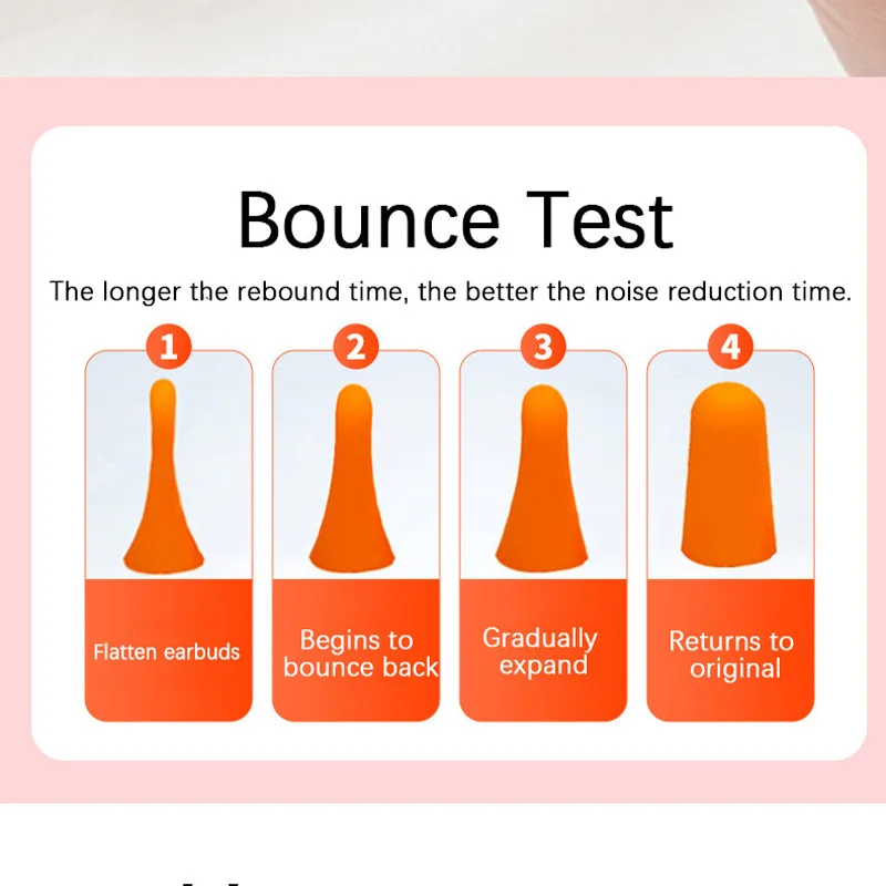 【10-100 زوج】سدادات أذن لإلغاء الضوضاء وحماية من الضوضاء ودراسة العمل أثناء النوم وسدادات أذن صناعية لتقليل الضوضاء وعازلة للضوضاء #4