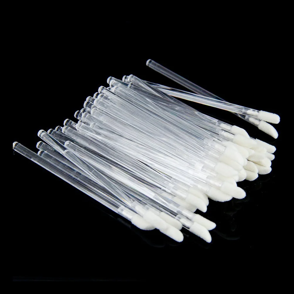 150 Stuks Wegwerp Lippenborstel Set Transparant 92Cm Lengte Zachte Haren Voorkomen Cross-Contaminatie Make-Up Applicatie Tool