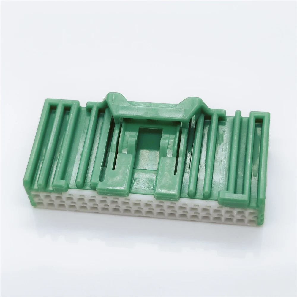 6098-5297 40 Pin Automotive Connector Female NH Series 0.64mm 025 Unsealed PBT Green Fit for Car ECU Wiring
