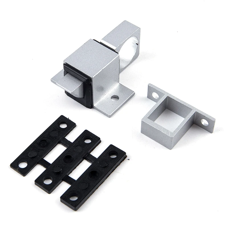 Door Bolt Latch Aluminum Alloy Security Automatic Window Gate Spring Bounce Lock