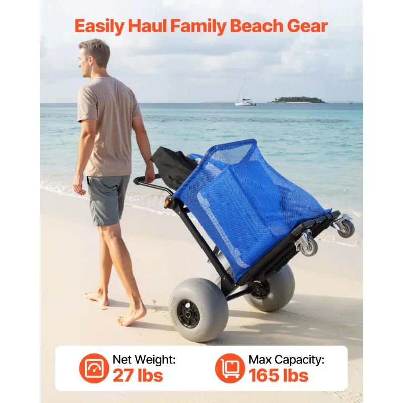 Heavy-duty folding ATV with 12-inch inflatable wheels, large storage space