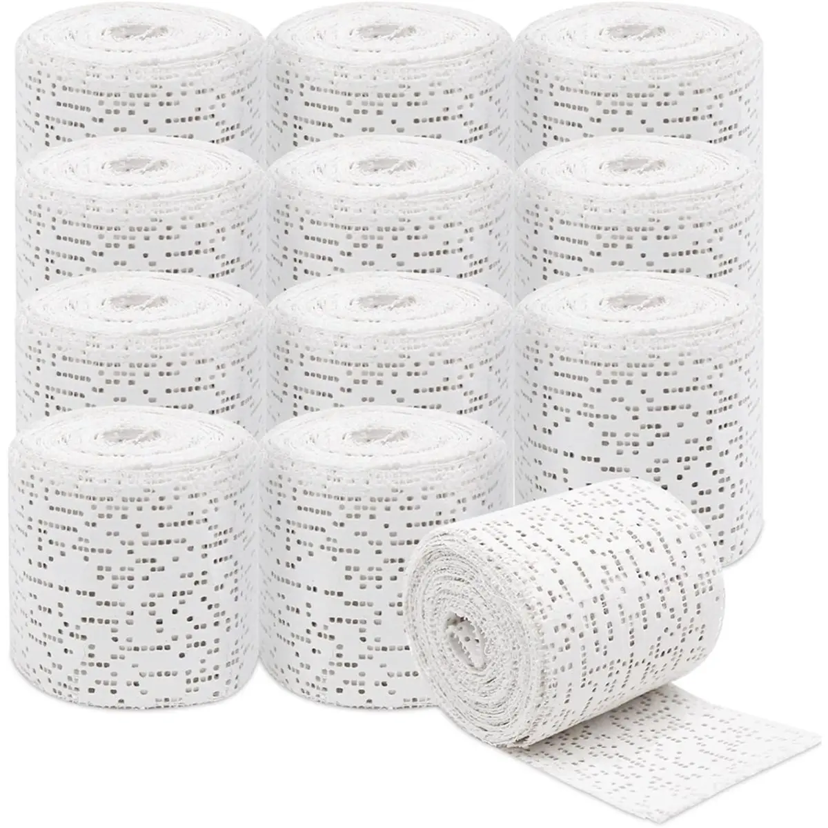 KSOL Plaster Bandages Set 12 Rolls Plaster Bandages for Crafts 5 X 270 cm Plaster Bandage Baby Belly Plaster Bandages