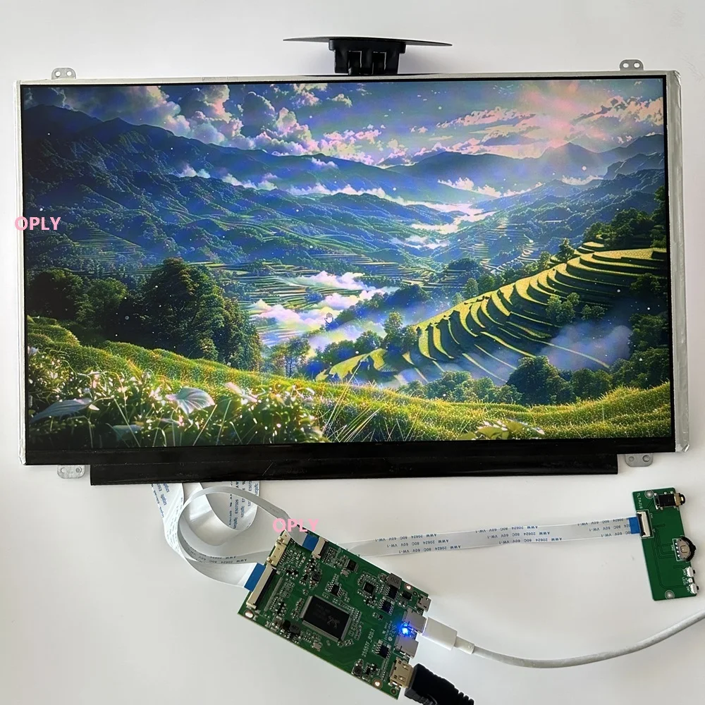 

For PC PS X360 Laptop raspberry 15.6" 1920X1080 1080P IPS EDP Panel screen + Controller board kit 2 type-C mini HDMI-compatible