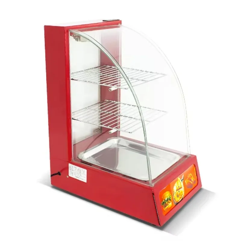 

Electric Display Showcase Food Warmer Curved Two-layer Electric Display Cabinet Food Insulation Display Cabinet