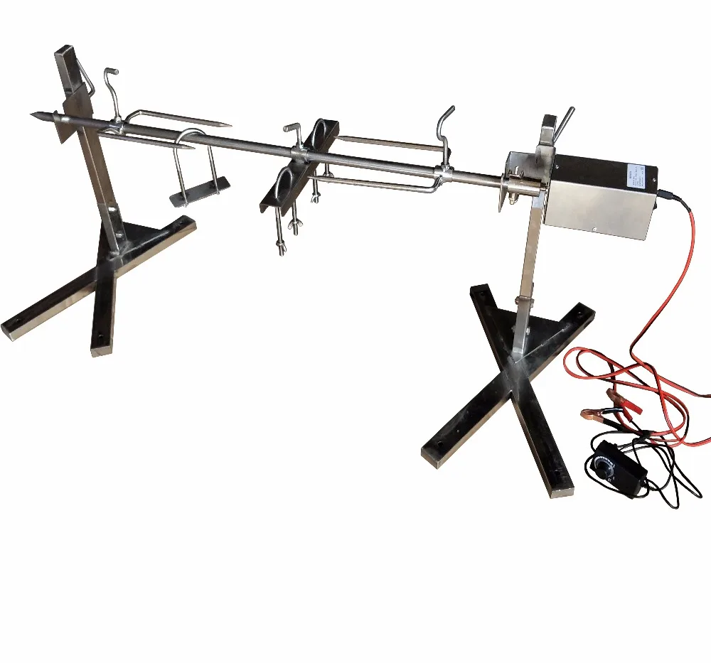 

Custom Fire Pit Barbecue Roster Charcoal Rotisserie Kit for Outdoor Camping