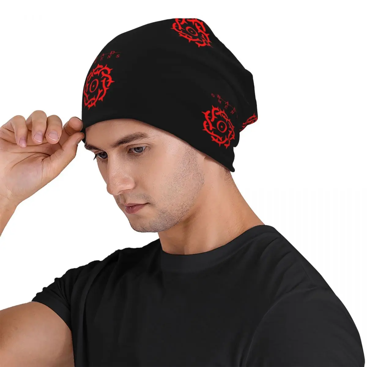 Bad Omens Band Logo Unisex Adult Beanies Caps Knitting Bonnet Hat Warm Hip Hop Autumn Winter Outdoor Skullies Hats