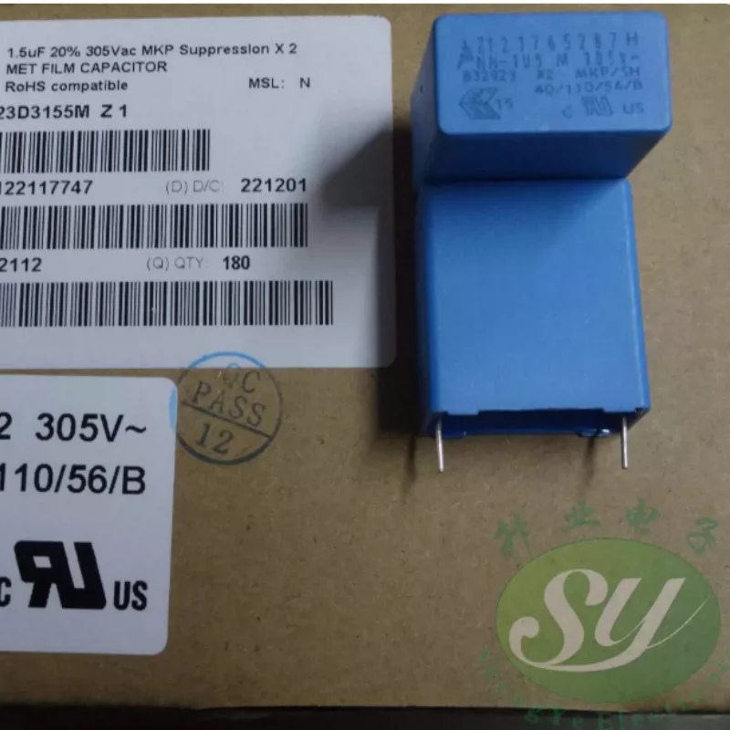 10pcs-100pcs EPCOS 1.5uf/305vAC 1u5 155 brand new 22mm film capacitor B32923