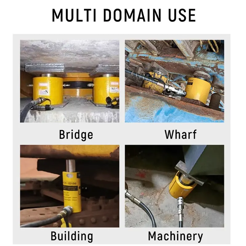 Ultra-Thin Portable Hydraulic Jack Split Booster Hydrocylinder Manual Vertical Lifting Jack 5T/10T/20T/30T