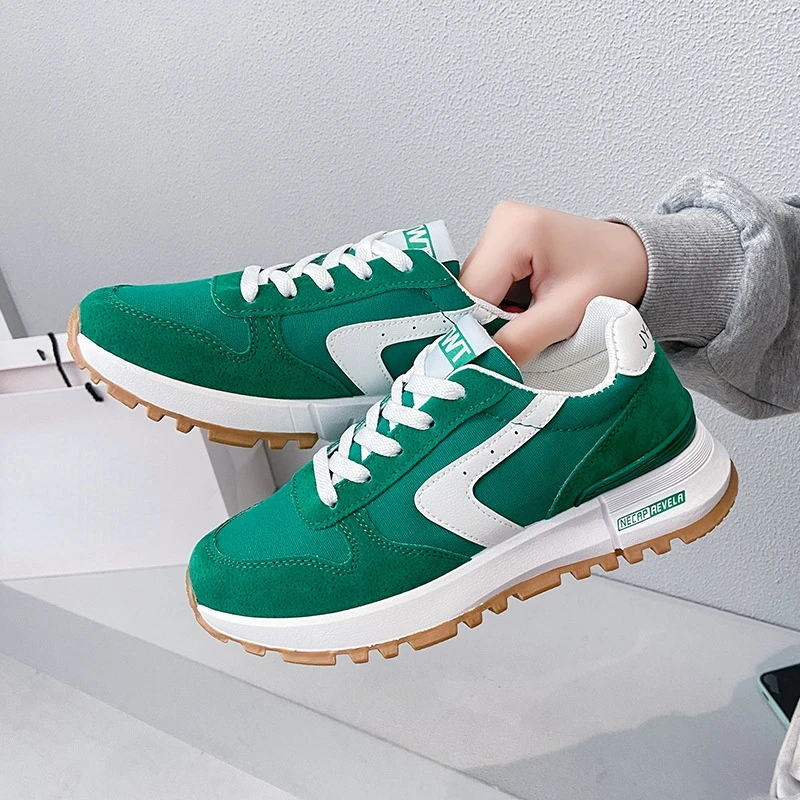 Tenisowe damskie trampki Lekkie, oddychające buty do biegania Damskie płócienne luksusowe designerskie wulkanizowane buty sportowe