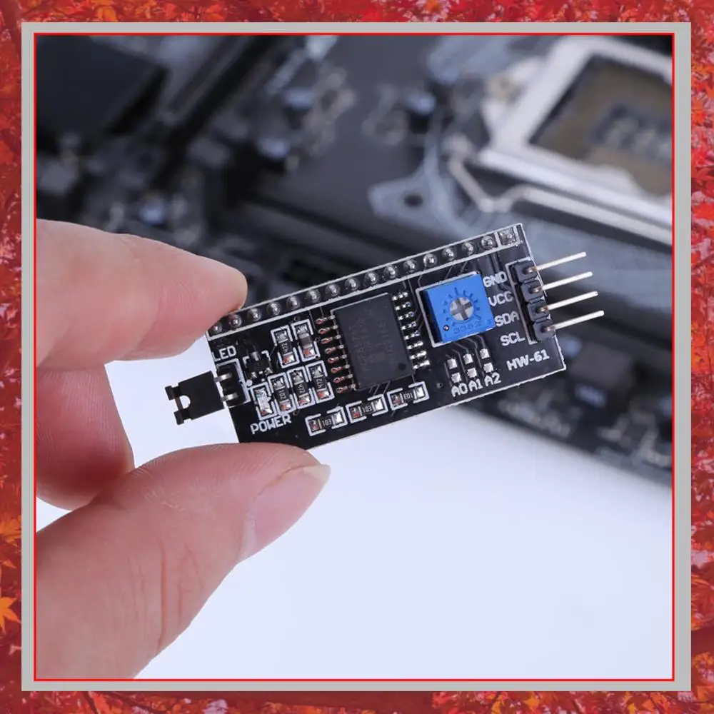 

5-20pcs IIC I2C TWI SPI Serial Interface Board Port 2004 LCD1602 Adapter Plate LCD Adapter Converter Module PCF8574 For Arduino