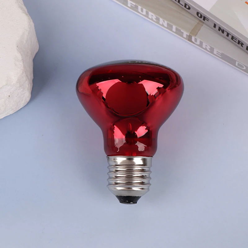 Bombilla infrarroja E27 UVA para aves de corral, luz nocturna infrarroja, bombilla calefactora para plantas, anfibios, reptiles y mascotas, 25/40/50/60/75/100W, 1 ud.