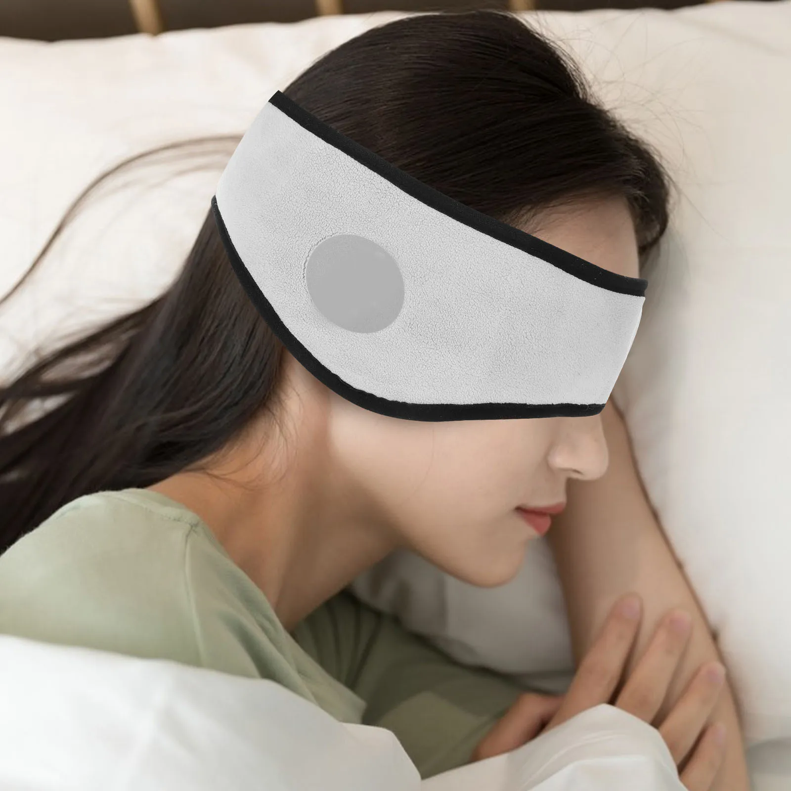 Cache-oreilles de sommeil réglables, 2 pièces, doux, réduction du bruit, sangle à boucle à crochet, couverture d'oreille pour dormir, masque pour les yeux de voyage