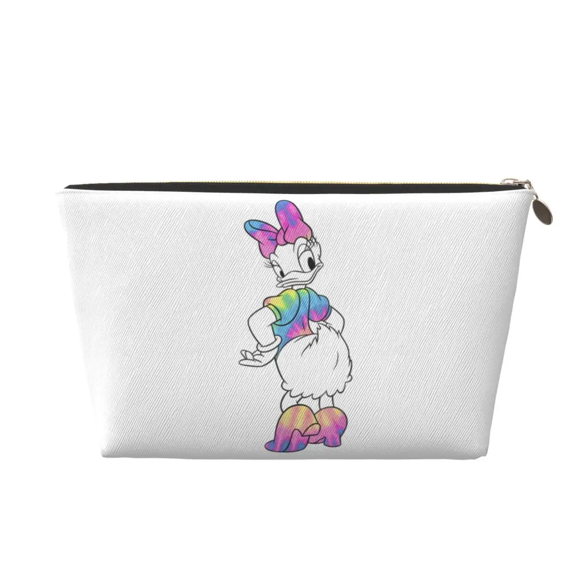 

Дорожная косметичка на заказ Daisy Duck Tie Dye, женский органайзер для туалетных принадлежностей и макияжа, женский комплект для хранения красоты Dopp