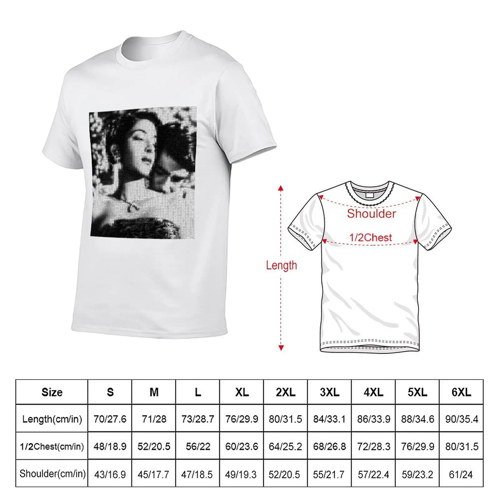 Mosaic of Nargis-Raj Kapoor T-Shirt topping Aesthetic clothing men t shirts high quality