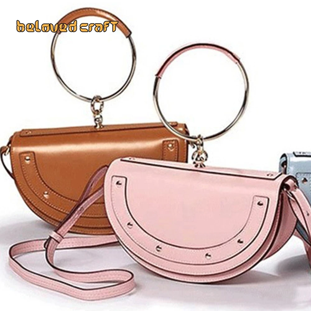 BelovedCraft-Leather Bag Pattern Making with Acrylic Templates for Shoulder crossbody bag half-moon bag