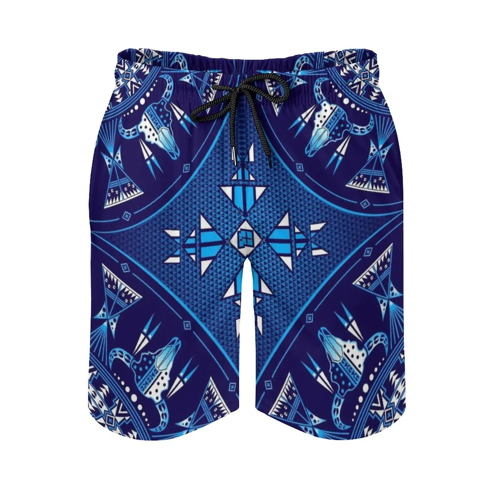 Buffalo Gathering Blue Men'S Beach Shorts Quick Dry Travel Swimsuit Trunks Surf Pants Sports Pants Melvin War Eagle Buffalo