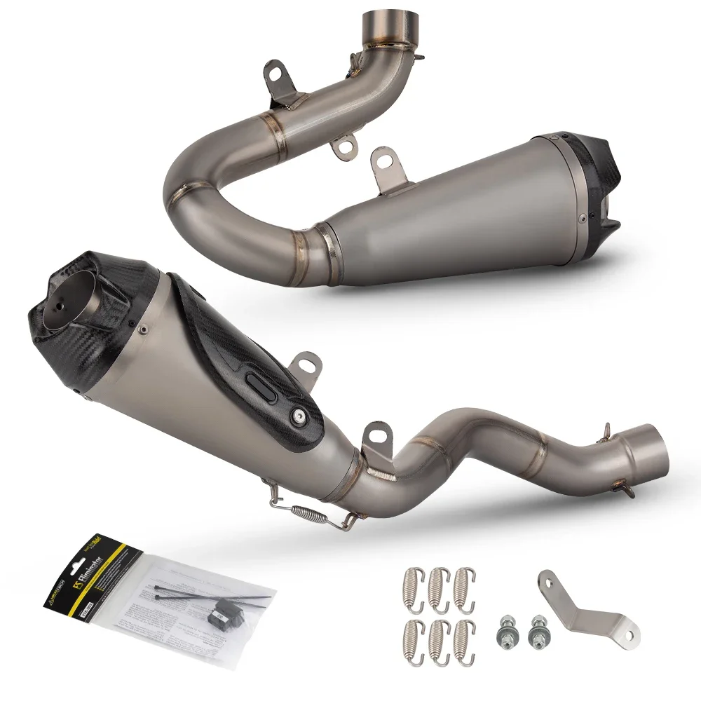 For Panigale V4 V4S Exhaust Street Fighter V4 Full Section Titanium Alloy Exhaust 5