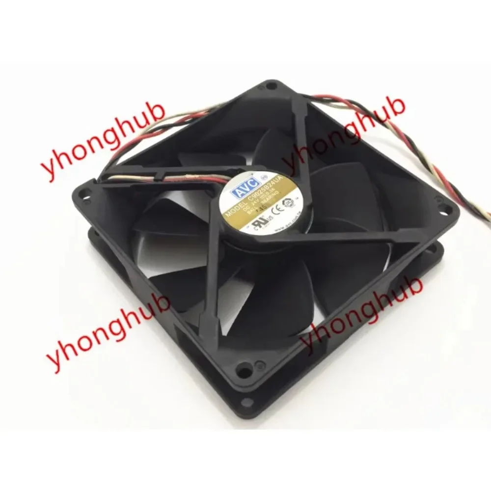 

Вентилятор охлаждения AVC C9025B24UA DC 12V 0.3A, 3-проводной, 90x90x25 мм