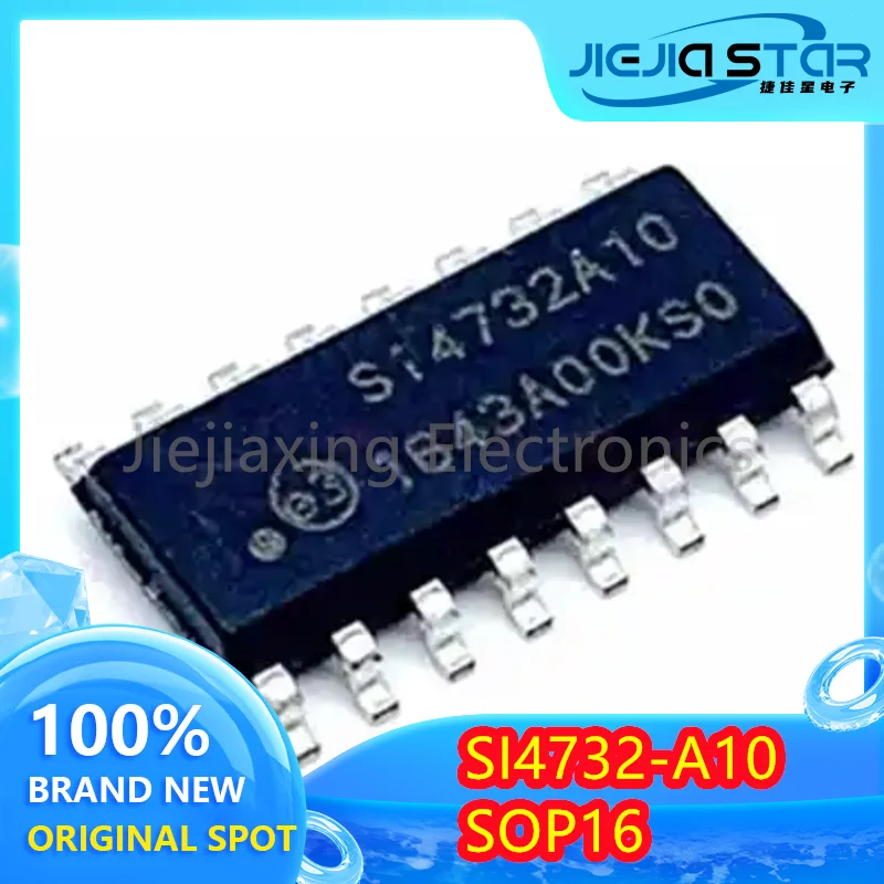 6 pieces Electronics SI4732-A10-GSR Silk Screen SI4732A10 100% Brand New Original SOP16 RF Receiver Chip IC Free Shipping