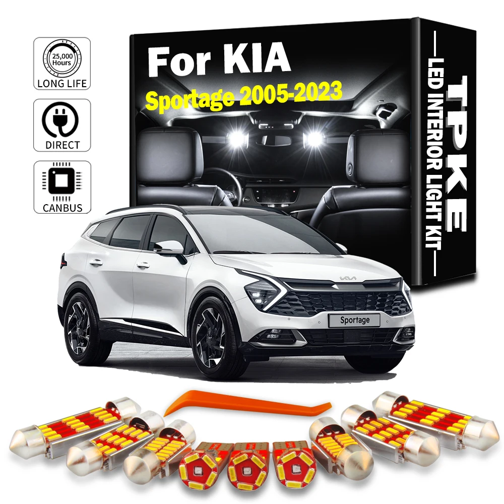 TPKE Accessories For KIA Sportage MK2 MK3 MK4 MK5 2 3 4 5 II III IV V 2005-2019 2020 2021 2022 2023 Interior Light Kit LED Bulbs