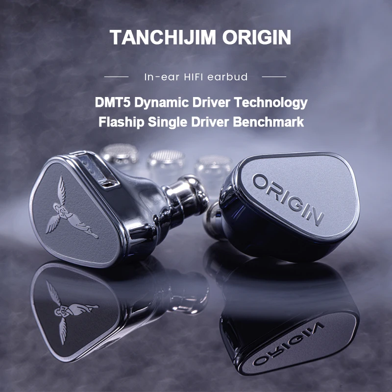 

TANCHJIM ORIGIN In-ear HiFi Earbud 10mm DMT5 Dynamic Driver Technology Earphone Flaship Single Driver In-ear Headphone