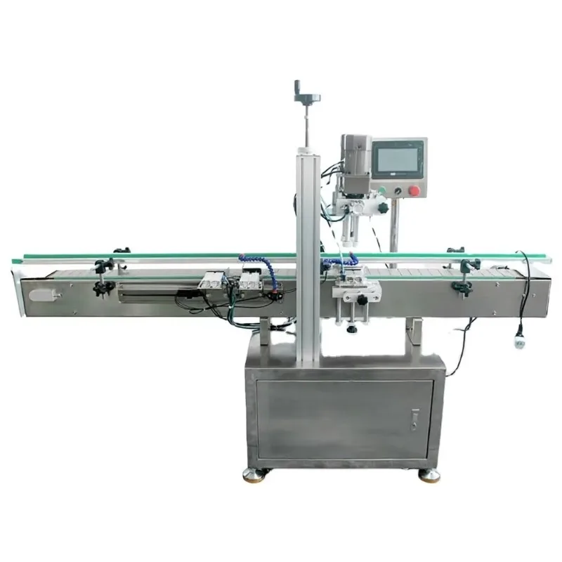 Floor-Standing Large Automatic Capping Machine 2M Production Line Screw Capper for Beverage Bottles Laundry Detergent Shower Gel