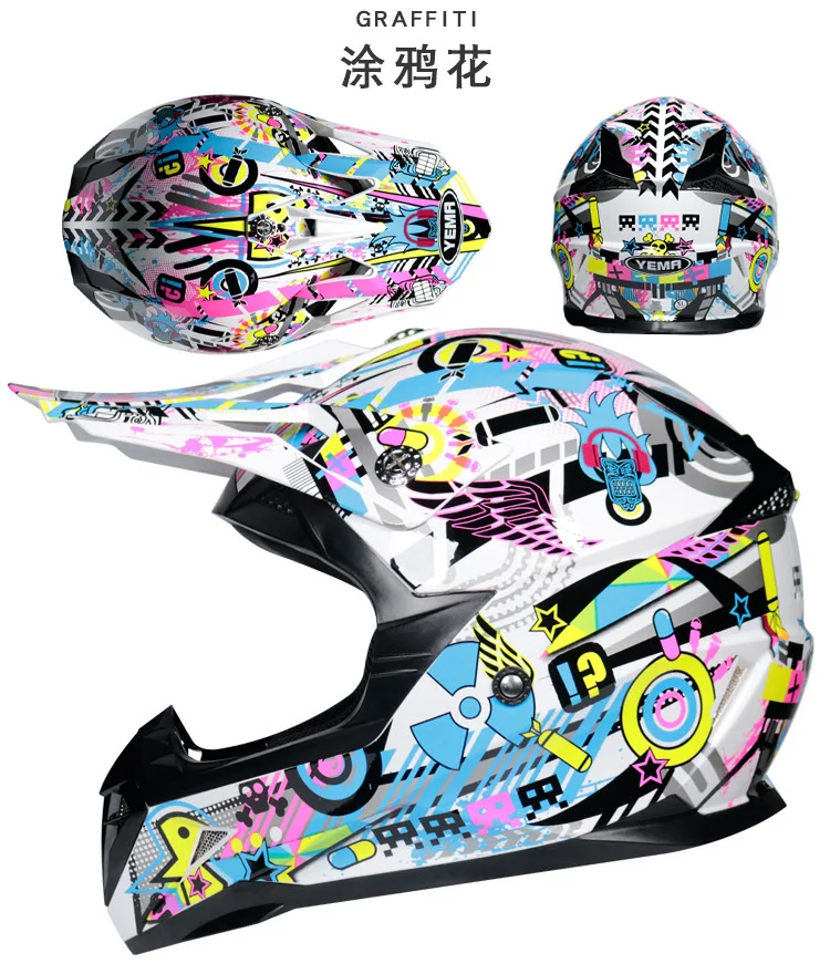 

Professional Full Face Motorcycle Helmet Motocross Scooter Casque Hors Route Moto Casco Integral Motorsiklet Kask For Man