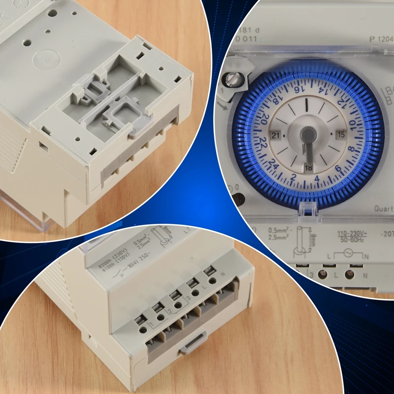 Analog Mechanical Timer Switch 110V-220V 24 Hours Daily Programmable 15Min Setting Time Switch Relay SUL181D Hot