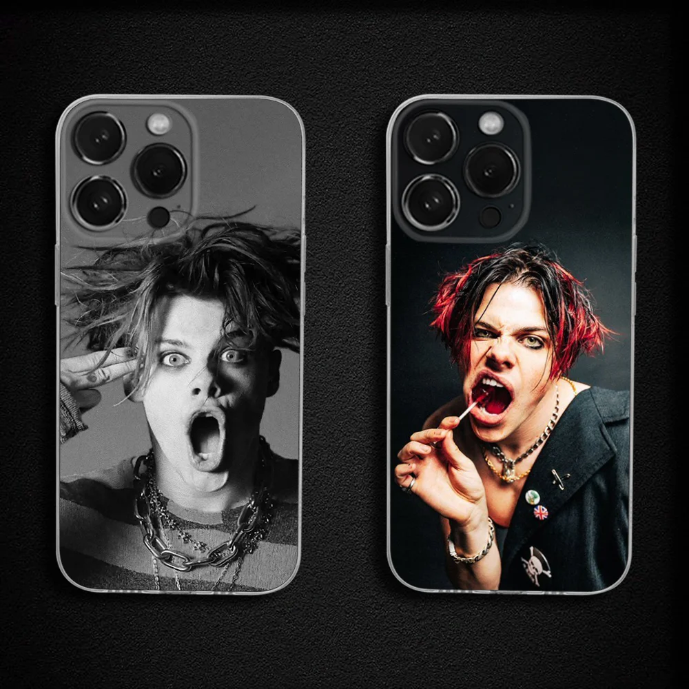 

Singer Y-Yungblud Phone Case For iPhone 16,15,14,13,12,11 Plus,Pro,Max,XR,XS,X,Plus,SE,Mini Transparent Soft Cover