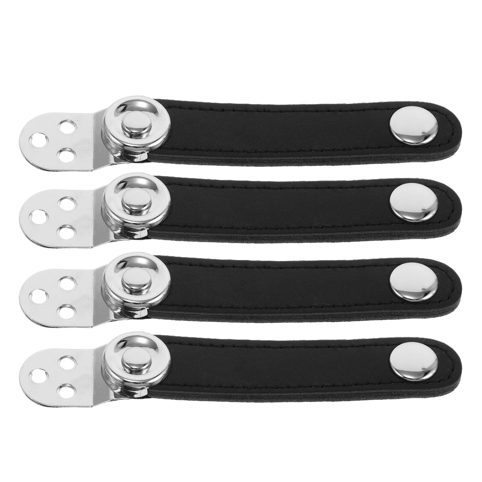 

4 Pcs Accordion Bellows Buckle Strap Accessory Belt Fittings Metal Accessories Harness Straps