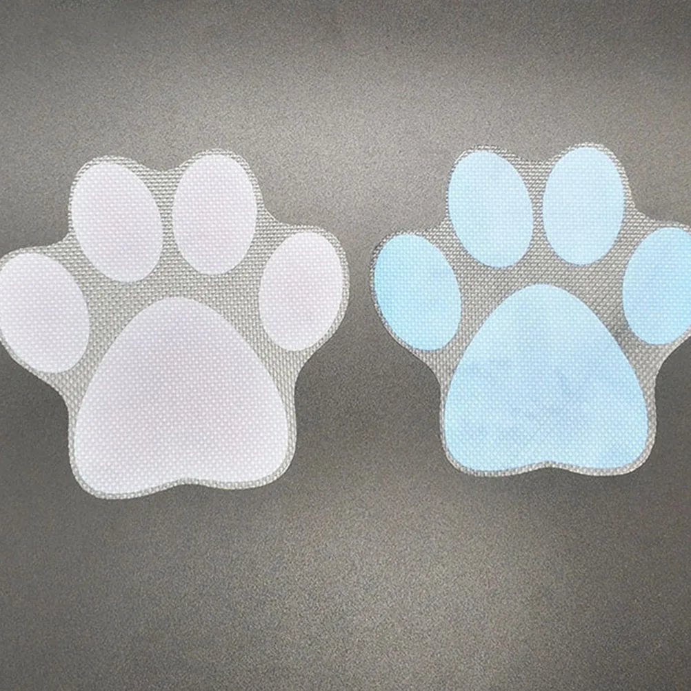 

4 PCS Non-slip Stickers Anti Tub Dog Footprint Decoration Bath Grip Bathroom for Tile Decals Paws Wall Shower Floor Bathtub