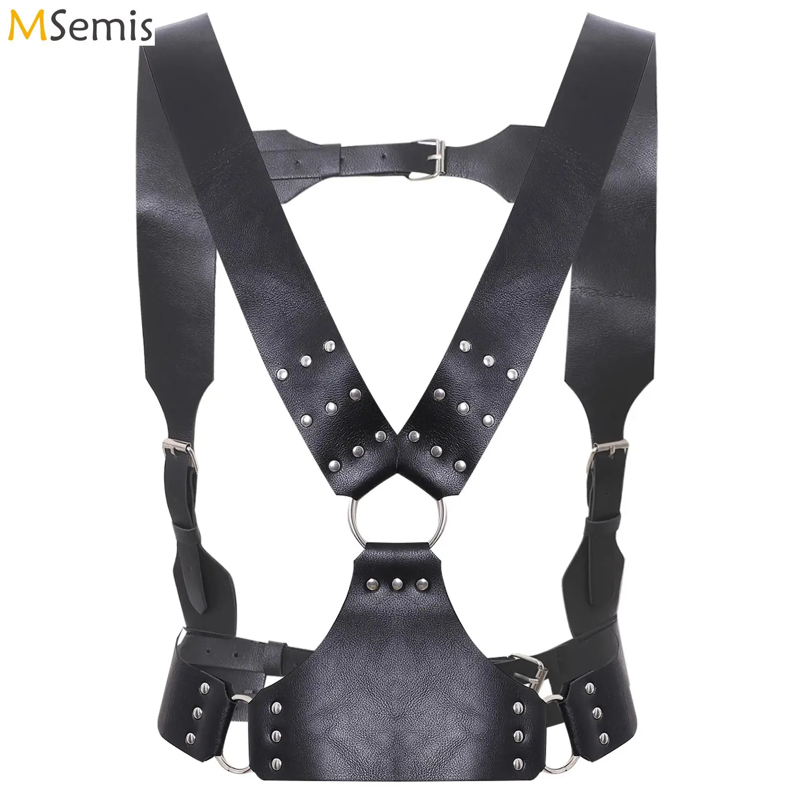 

Ремень в готическом стиле с крестиком спереди, Φ боди, наплечная клетка с регулируемой пряжкой для ночного клуба, танцевальной вечеринки, фестиваля