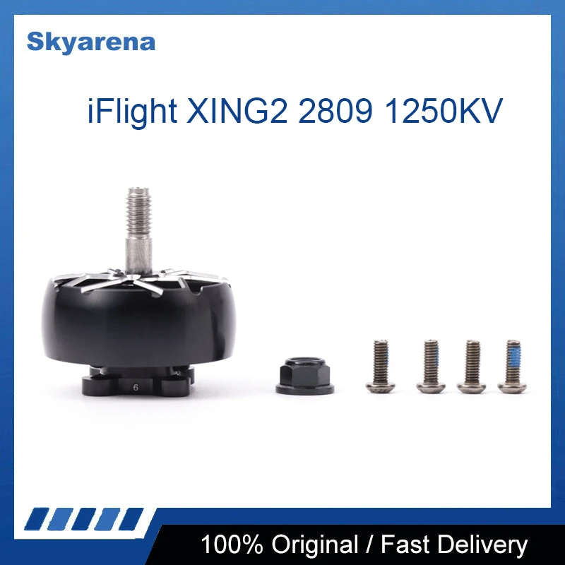 

iFlight XING2 2809 1250KV 4-6S FPV Motor Unibell with 5mm titanium alloy shaft for FPV