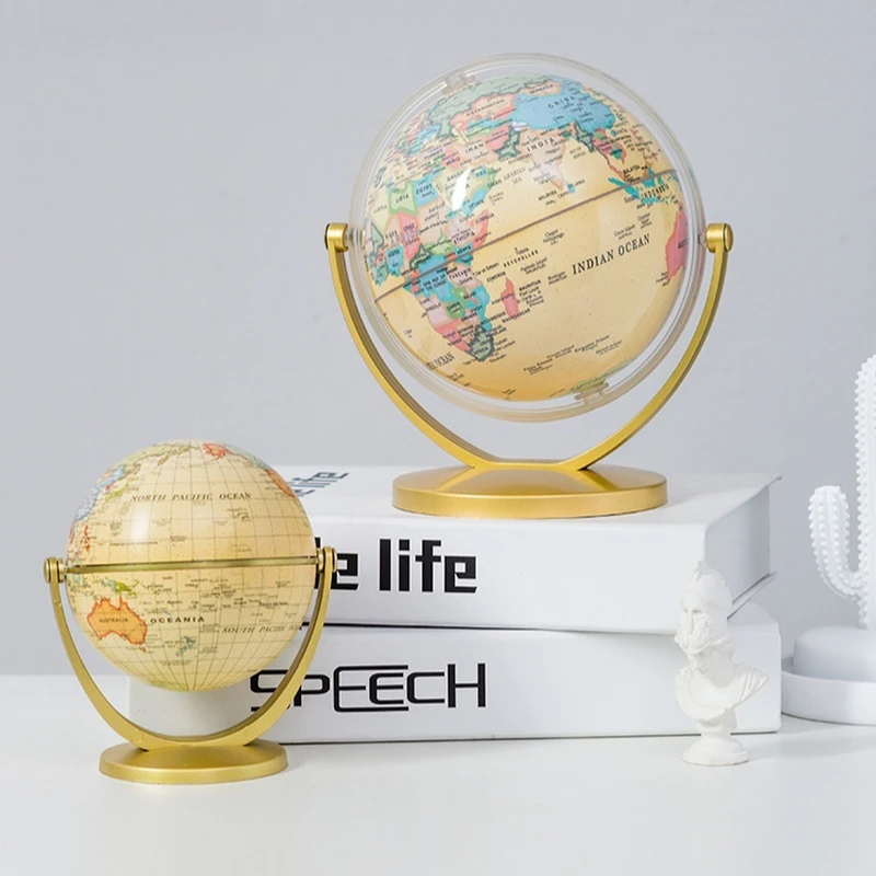 Modern Home Crafts Small Teaching Art Globe Ornaments Decoration Technology Home Living Room Office Book Desktop Ornaments