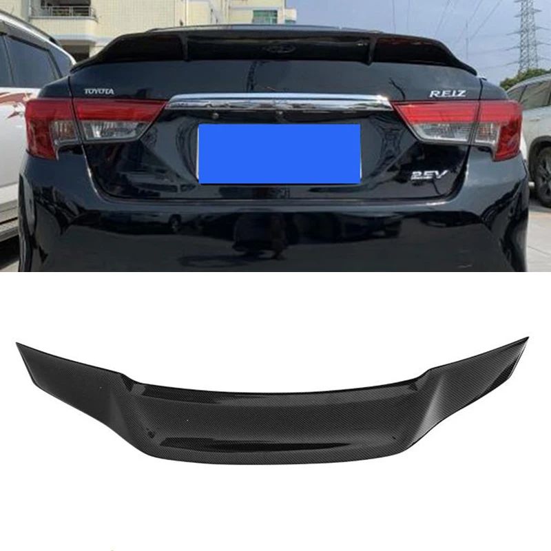 

CEYUSOT FOR REAL CARBON FIBER SPOILER WING TOYOTA MARKX GS REIZ Car Trunk Rear Lip Refit Accessories R Style TAIL FIN 2010-2017