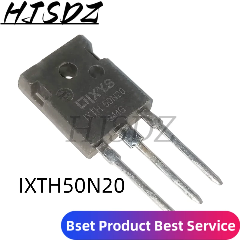 トランジスタmosungfet de 10 unds/lote ixth50n20 ixfh50n20 50n20 50a 200v a-247 n-チャンネル,producs originalos (nuevosなし)