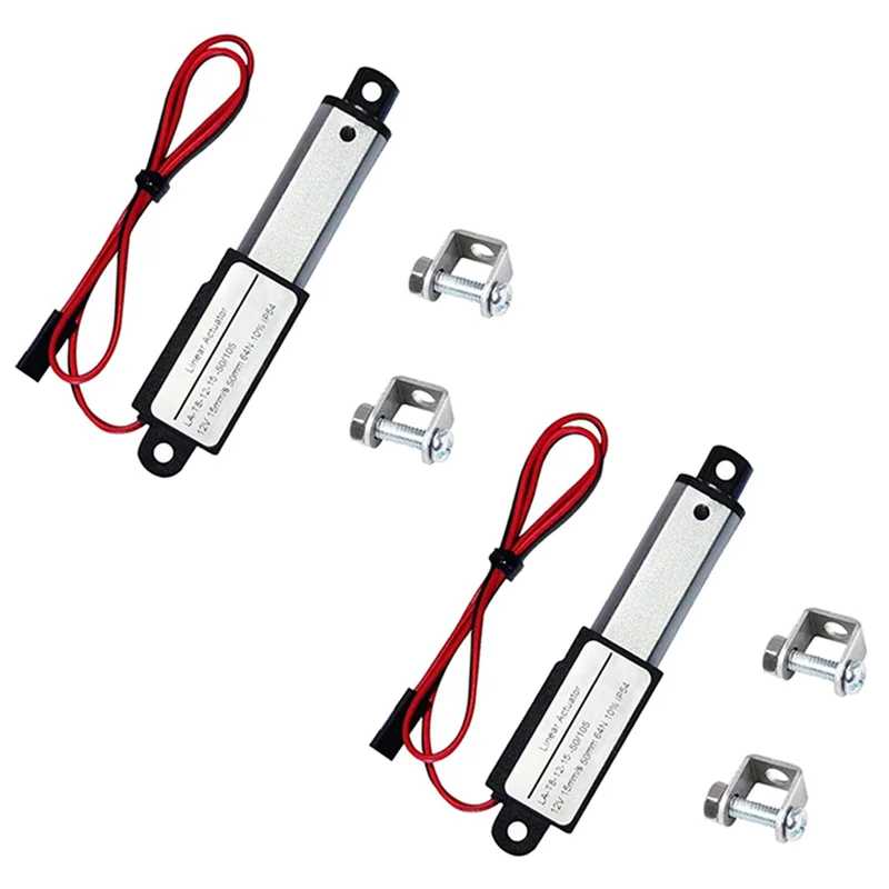 T31C-2X Electric Mini Linear Actuator - 2Inch Stroke, 64N/14.4Lb, Speed 0.6Inch/S