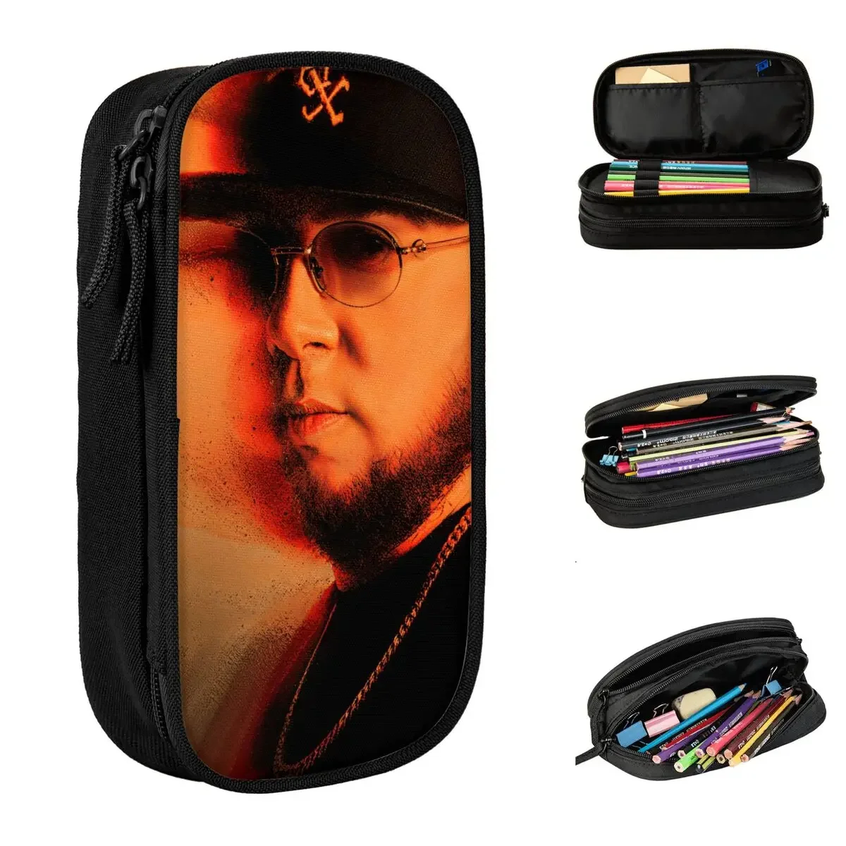 Fashion Rapper Maka Aura 2025 Tour Pencil Case Pencilcases Pen Holder for Girls Boys Bags Students School Gifts Stationery