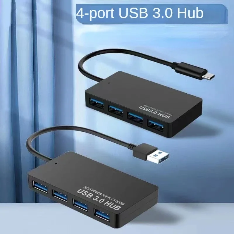 

Type C Hub Adapter High Speed Usb3.0 Hub 4 Port Splitter Adapter for Mac Notebook PC Laptop Desktop Computer Accessories USB HUB