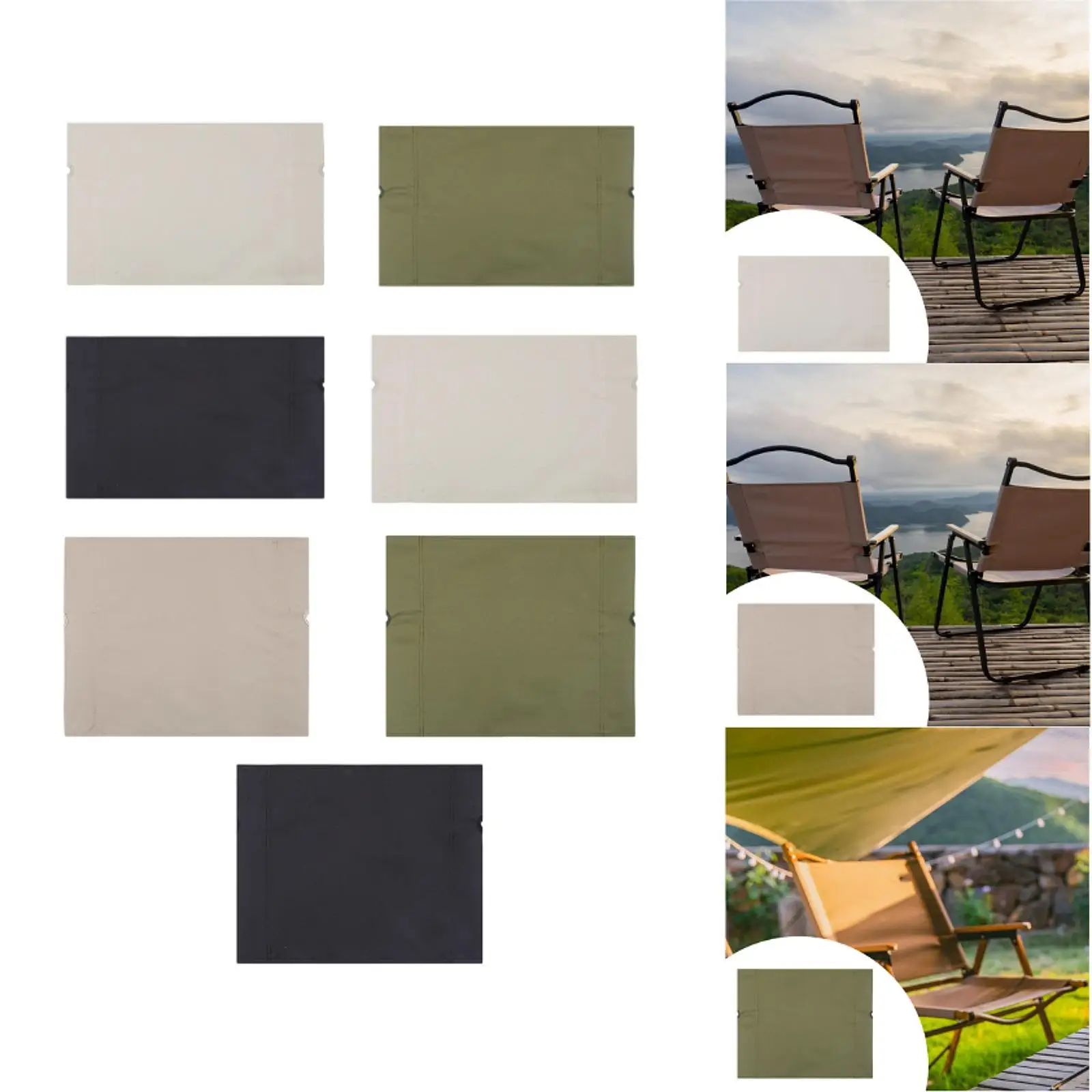 

Folding Camping Chair Cover Replacement Lounge Repair Cloth Oxford Cloth Camp Chair Seat Cover for Pool Outdoor Lawn Home BBQ