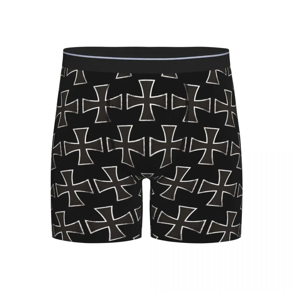 

Long Boxer Underpants Shorts German Iron Cross Panties Men Breathable Underwear for Homme Man Boyfriend Gifts