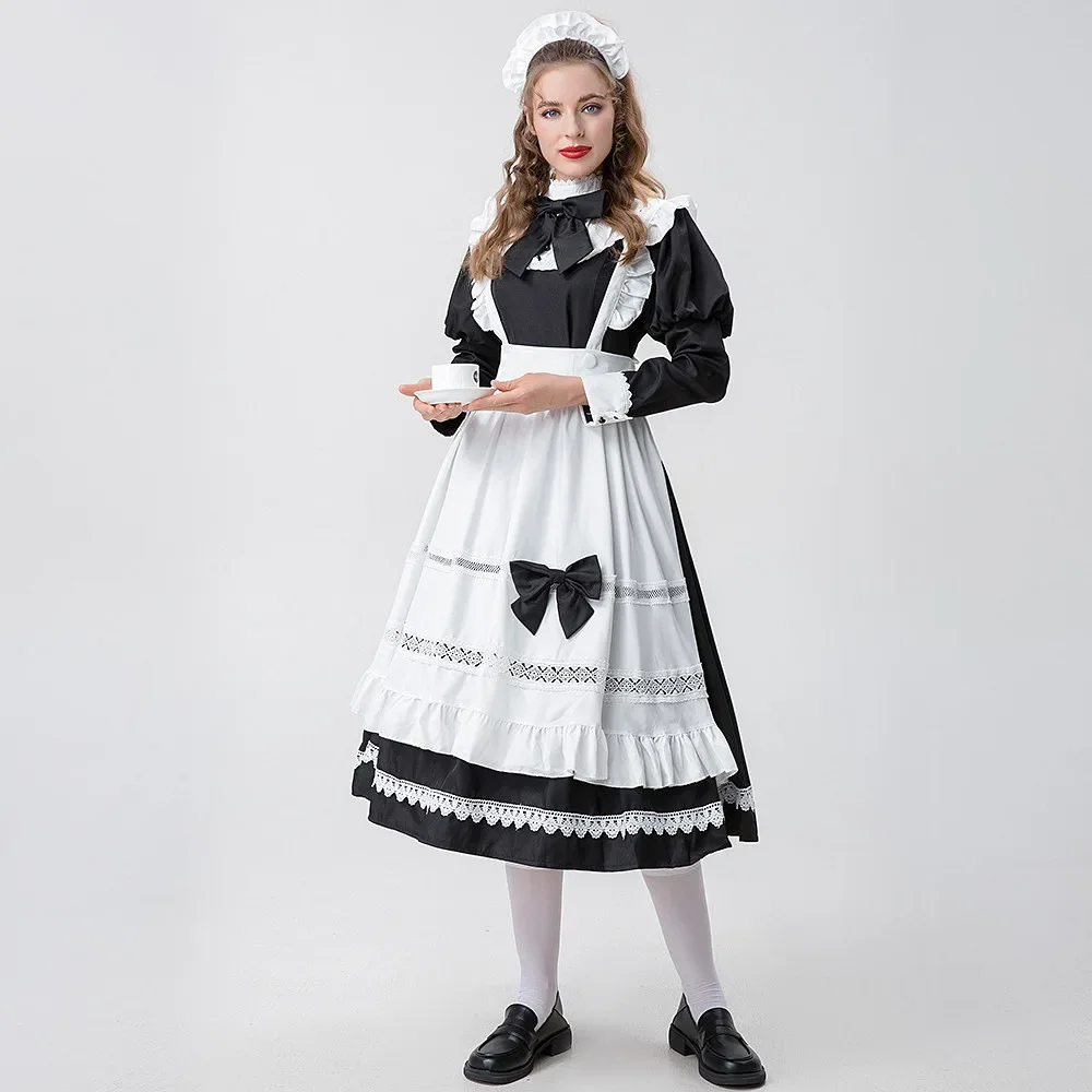 Grote Maat Meidenjurk Lange Lolita Rok Cosplay Kostuum