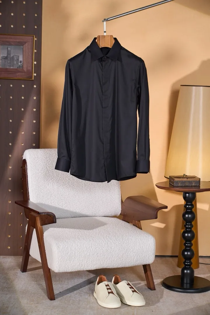Men's Old Money Soft Shirt Long Sleeve Non Iron Business Casual Moisture Wicking Breathable Antibacterial Cotton Shirt