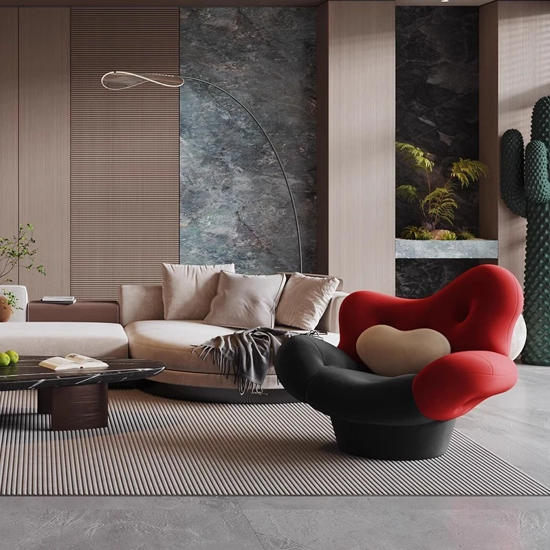 Hotel room lazy sofa chair living room leisure function single sofa creative