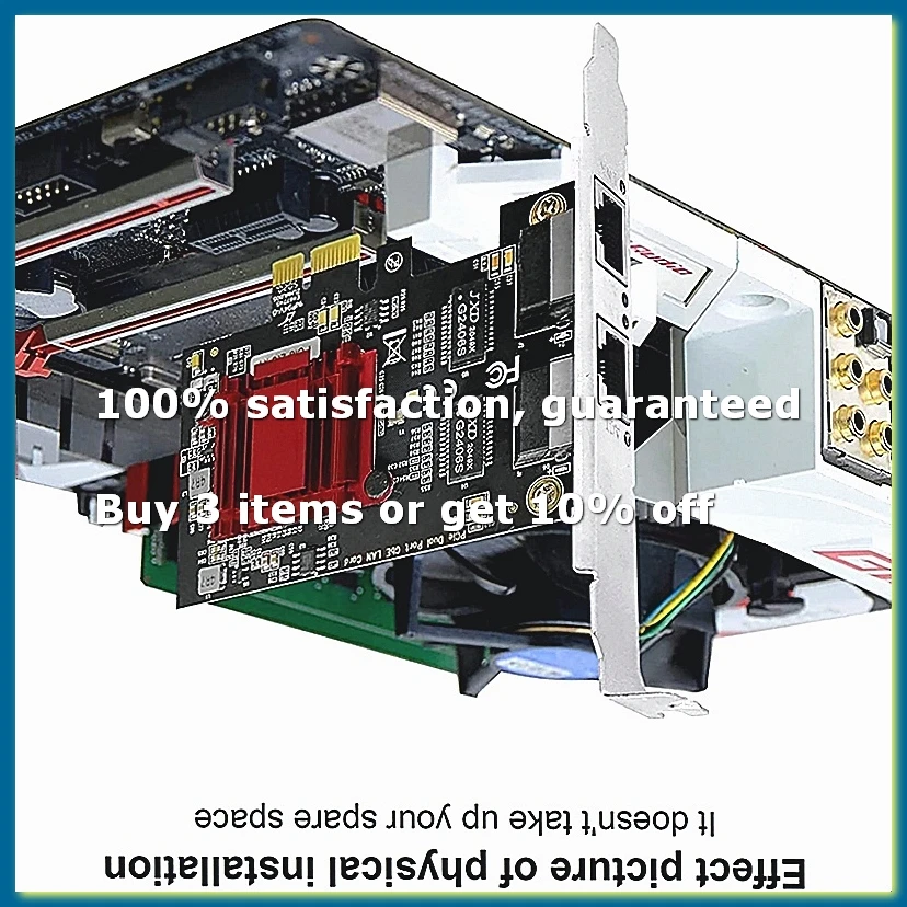Dual-Port PCIe Gigabit Network Card 1000M PCI Express Ethernet Adapter with 82576 Two Ports LAN NIC Card-DTA9