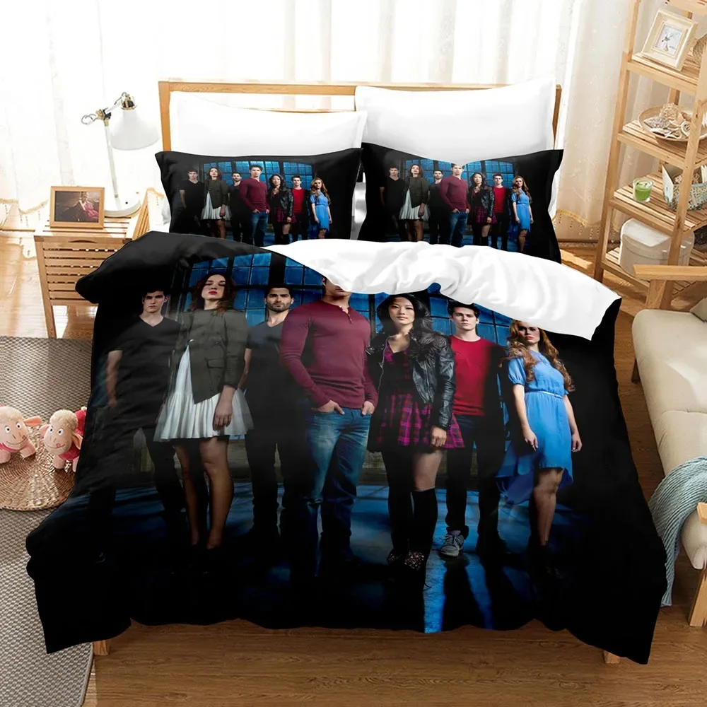 Teen Wolf Duvet Cover 3D Exquisite Scott Allison Digital Print Bedding Set Comforter Bed Youth Home Decor Boys Gift