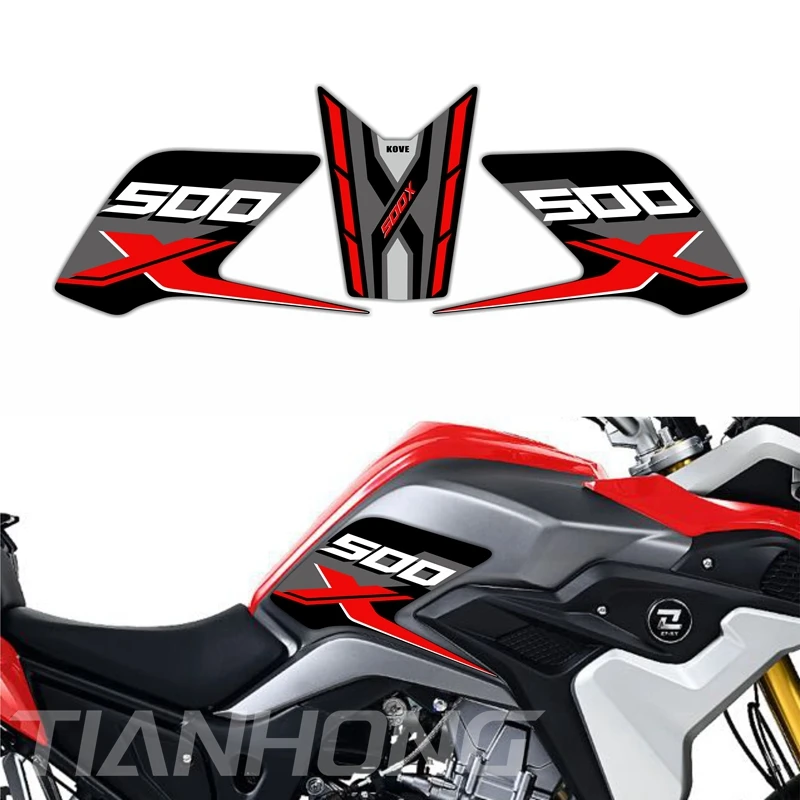 For Montana XR5 XR 5 Tank Pad Protector Sticker Decal For Colove KY500X KY 500X Gas Knee Grip Tank Traction Pad Side