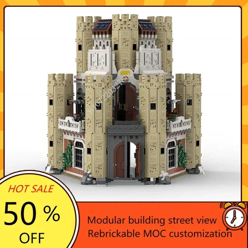 

Набор для сборки 12147 деталей: DIY MOC, конструктор-головоломка, тематика: Религиозные символы, Морские рыцари, Королевский замок, Средневековая улица. Идеи для самостоятельной сборки, детская игрушка, подарок на день рождения.