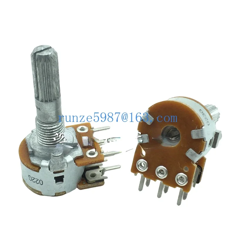 Suitable for AL*PS 16 potentiometer A50K A100K dual 6-pin audio volume amplifier potentiometer