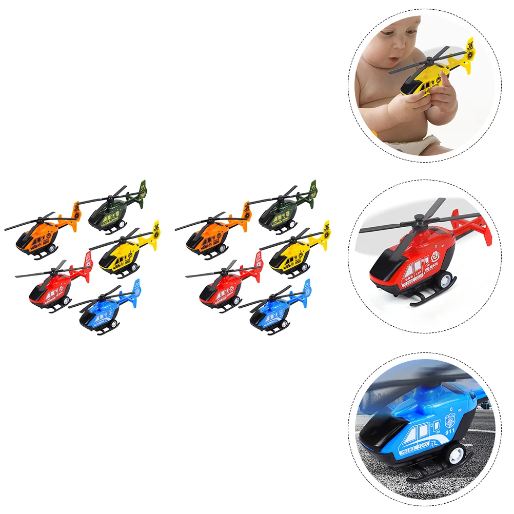 

10 Pcs Helicopter Toy Miniature Toys Childrens Outdoor Playsets Micro Plane Playthings Funny Fly Delicate Kids Useful Flying